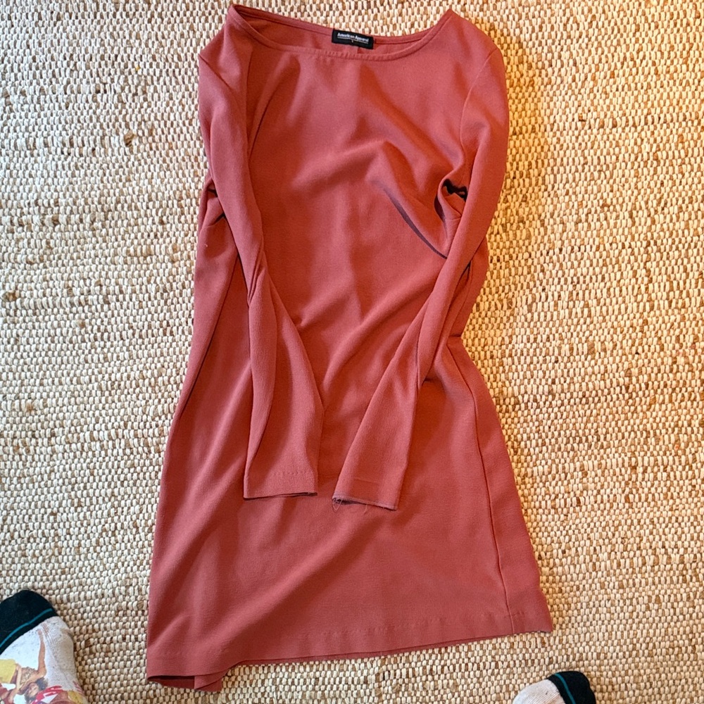 American apparel Elegant Rust Dress